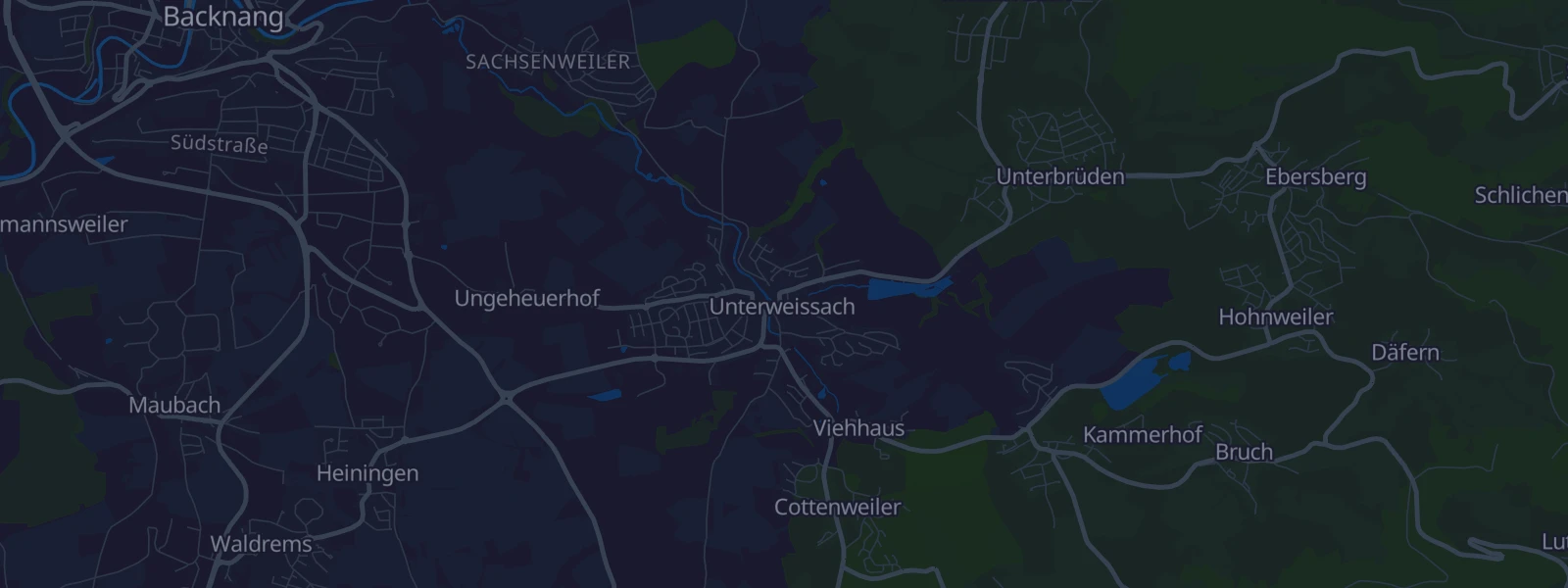 Karte von Unterweissach