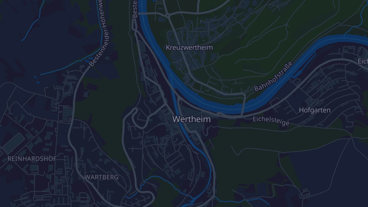 Karte von Wertheim