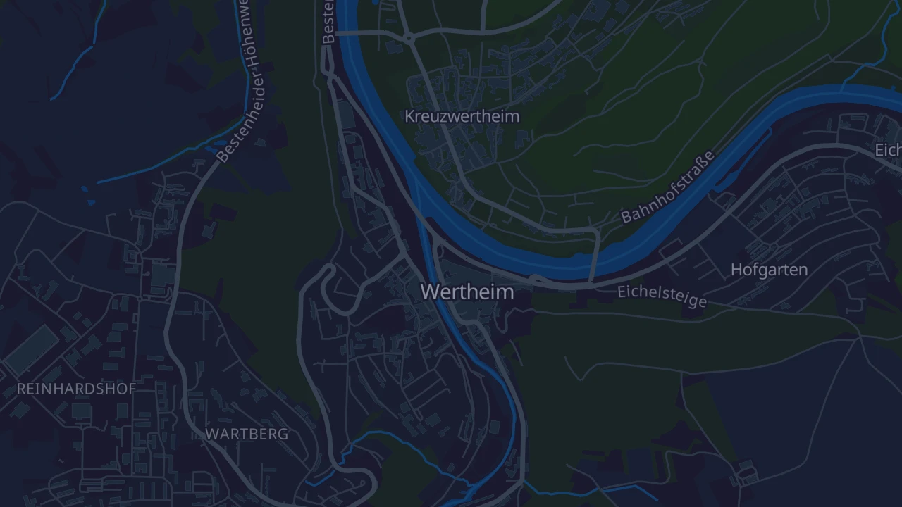 Karte von Wertheim
