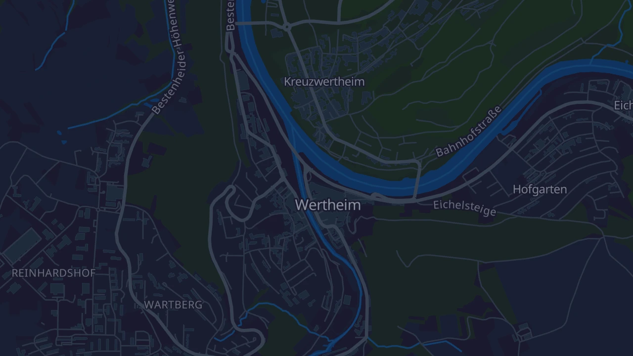 Karte von Wertheim