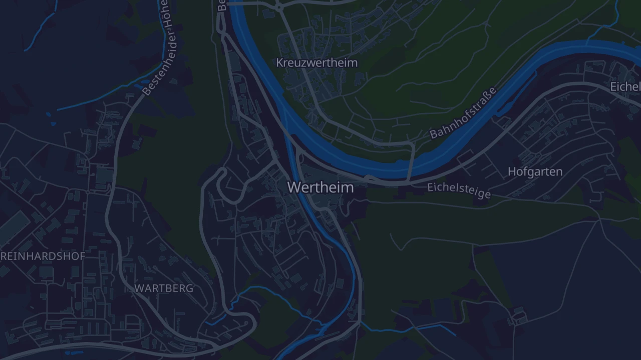 Karte von Wertheim