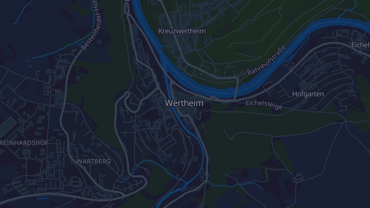 Karte von Wertheim