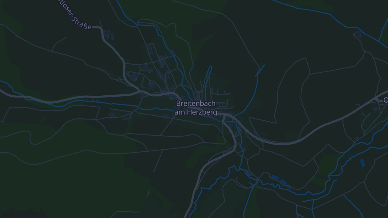 Karte von Breitenbach am Herzberg