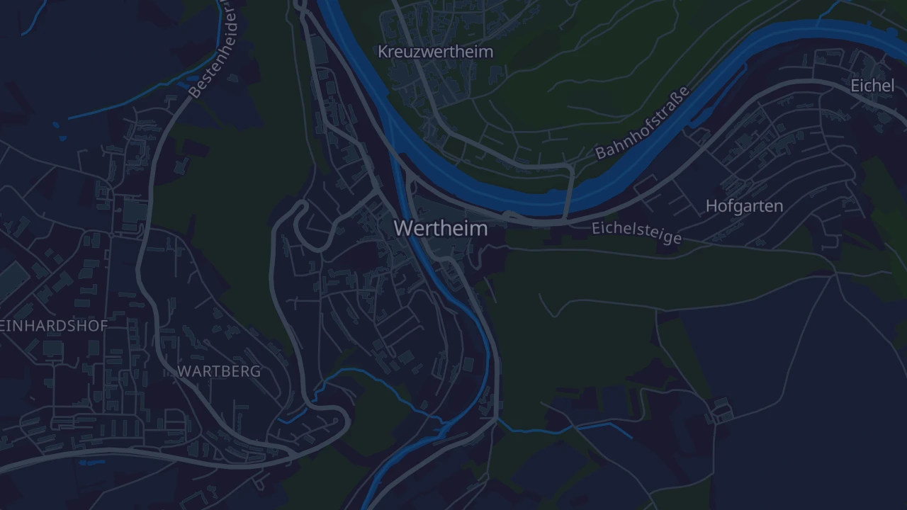 Karte von Wertheim