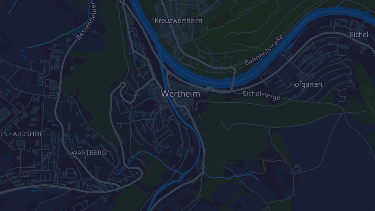 Karte von Wertheim