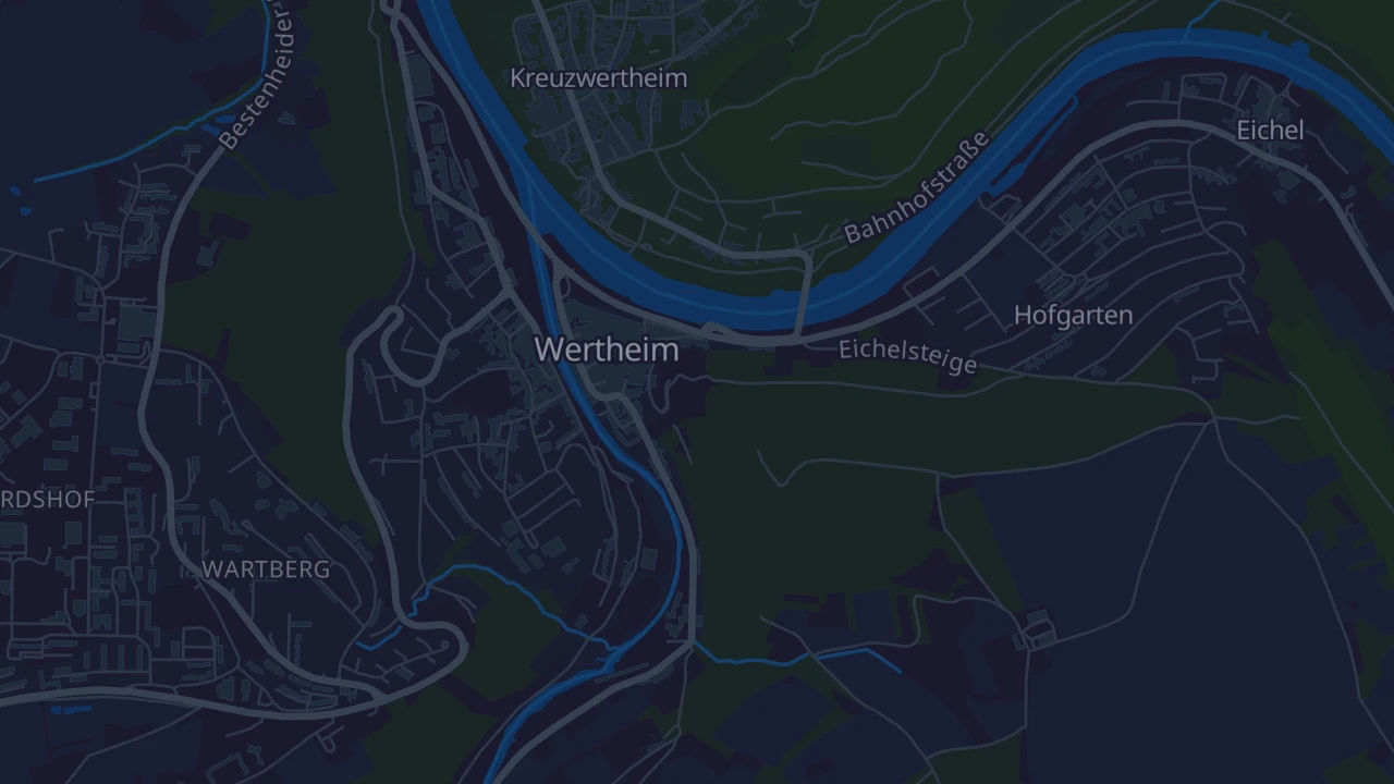 Karte von Wertheim