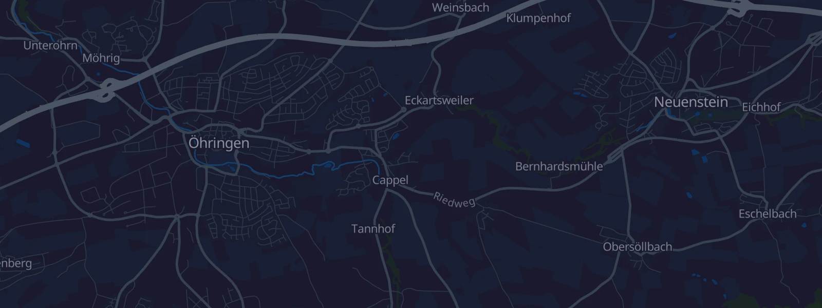 Karte von Öhringen-Cappel