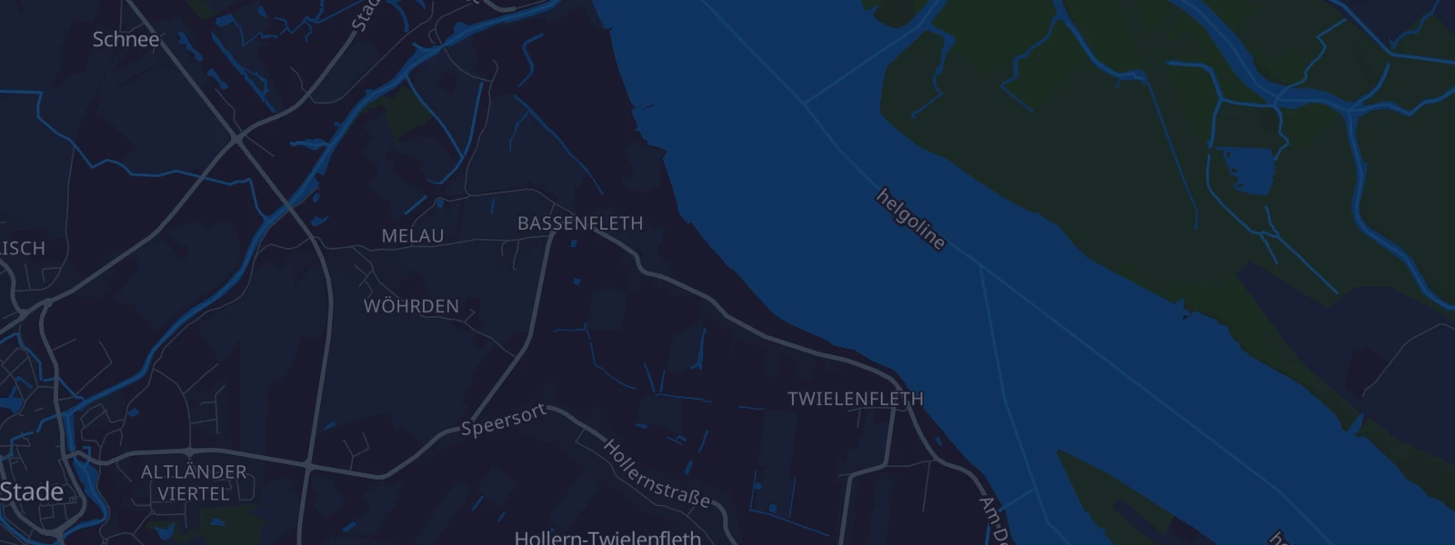 Karte von Hollern-Twielenfleth