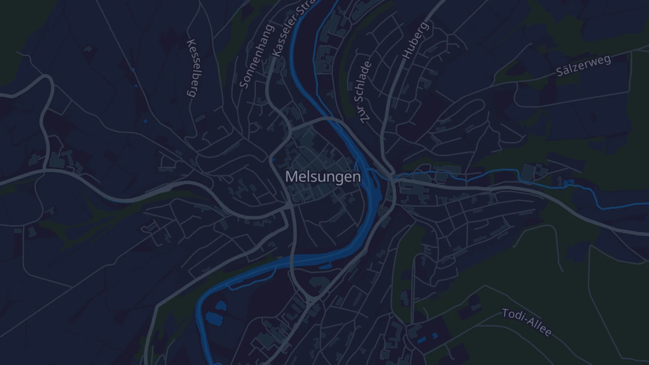 Karte von Melsungen
