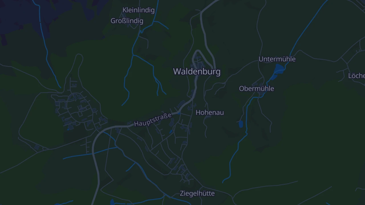 Karte von Waldenburg