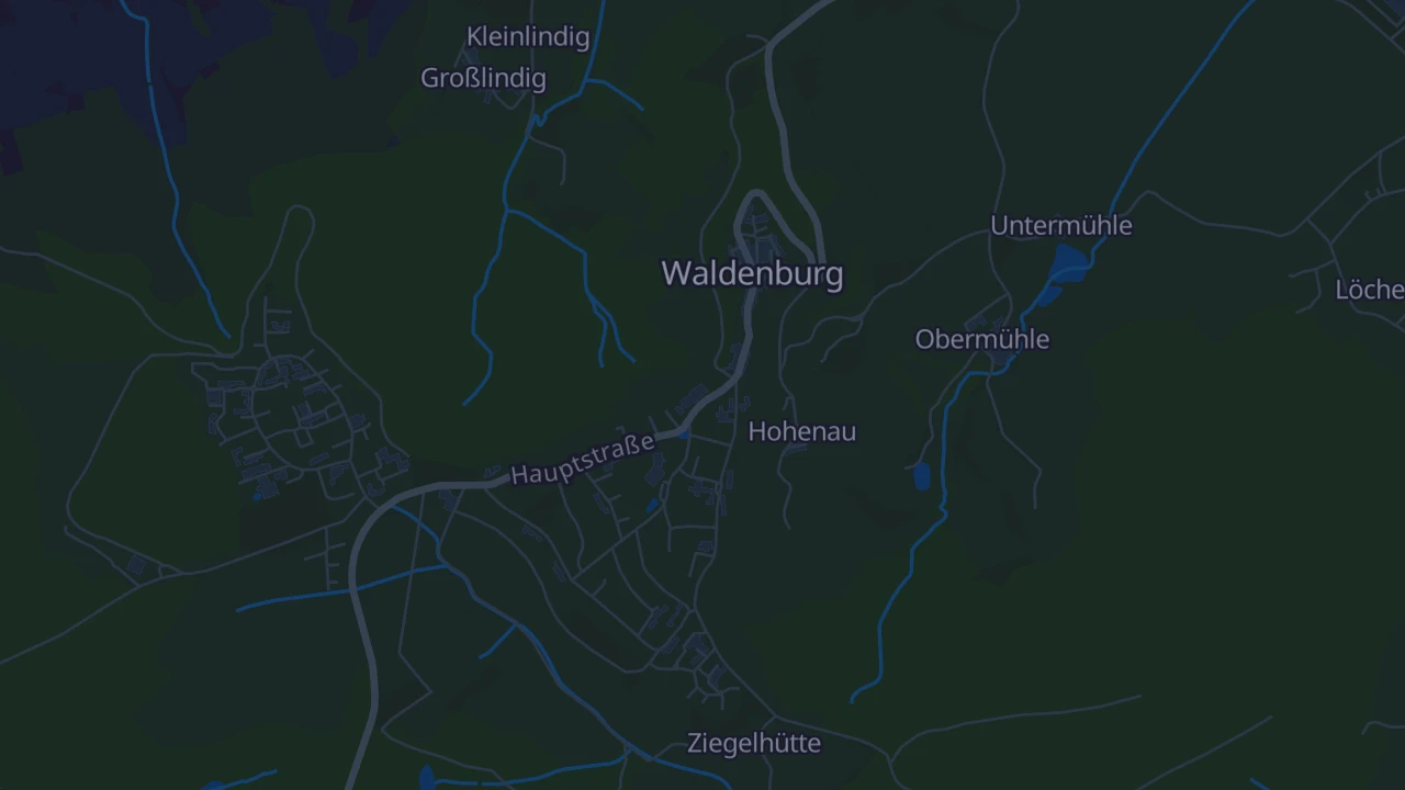 Karte von Waldenburg
