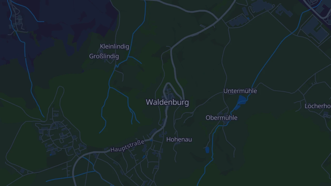 Karte von Waldenburg