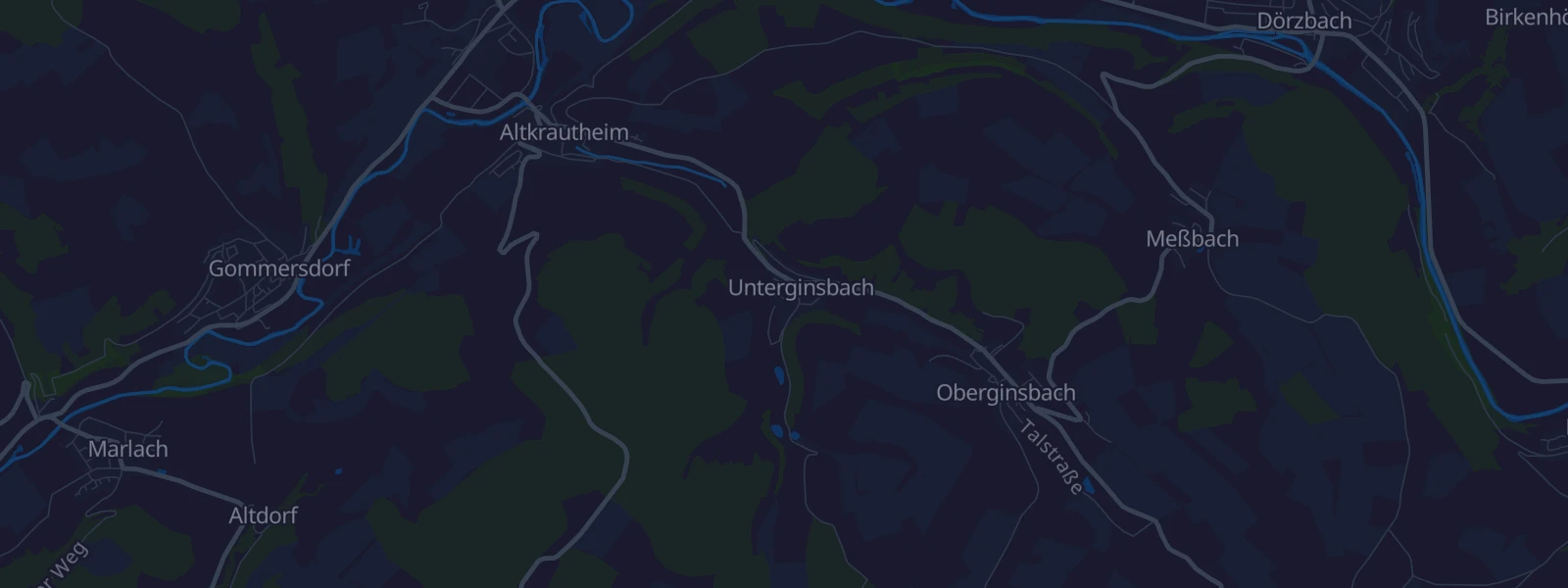 Karte von Unterginsbach