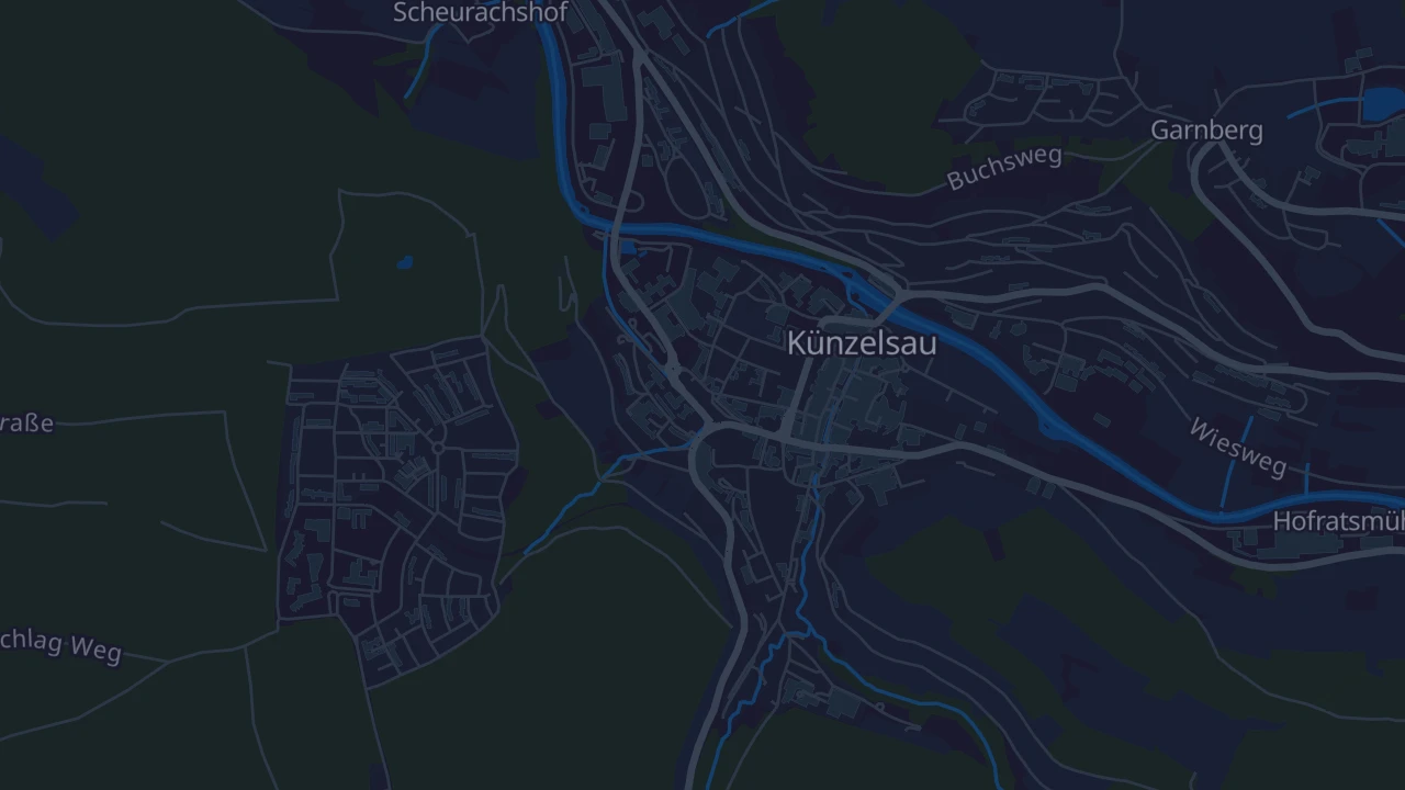Karte von Künzelsau