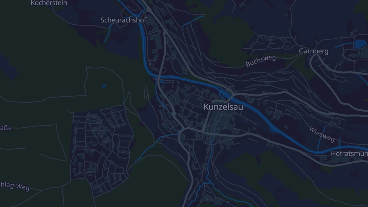 Karte von Künzelsau