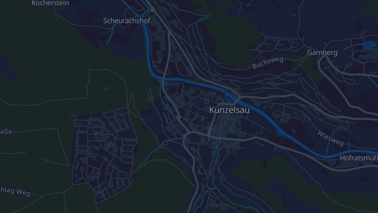 Karte von Künzelsau