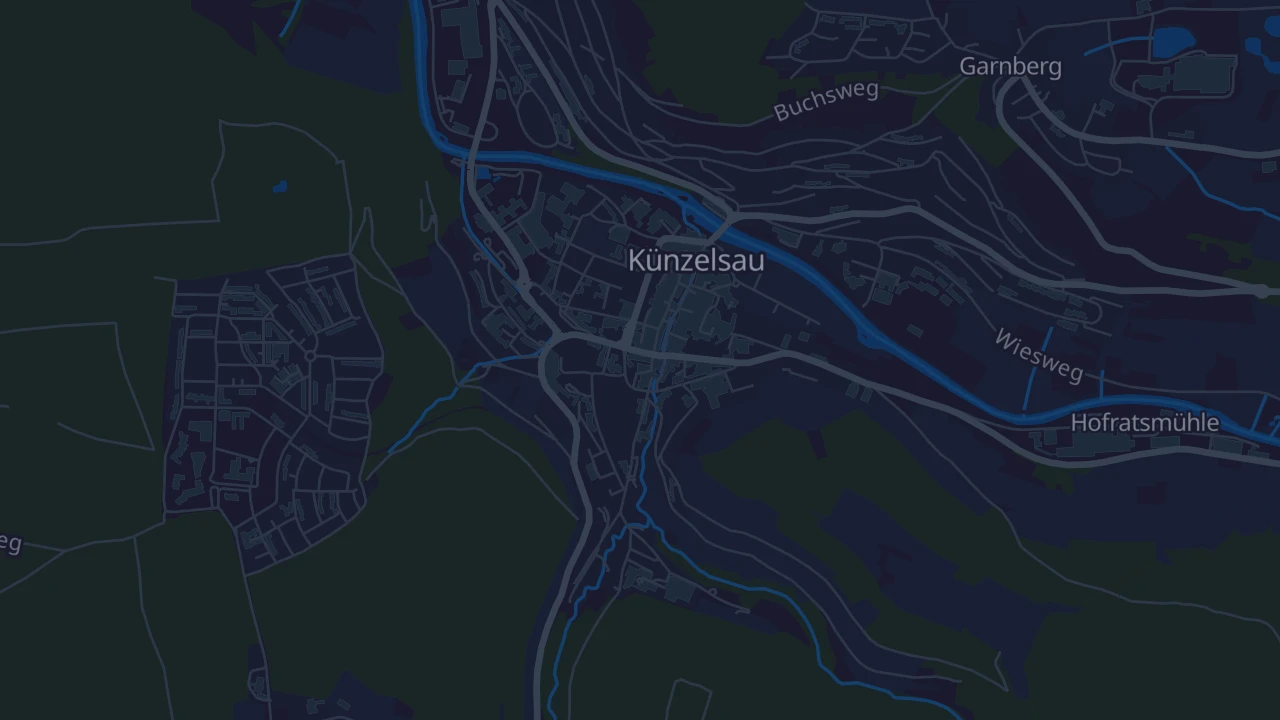 Karte von Künzelsau