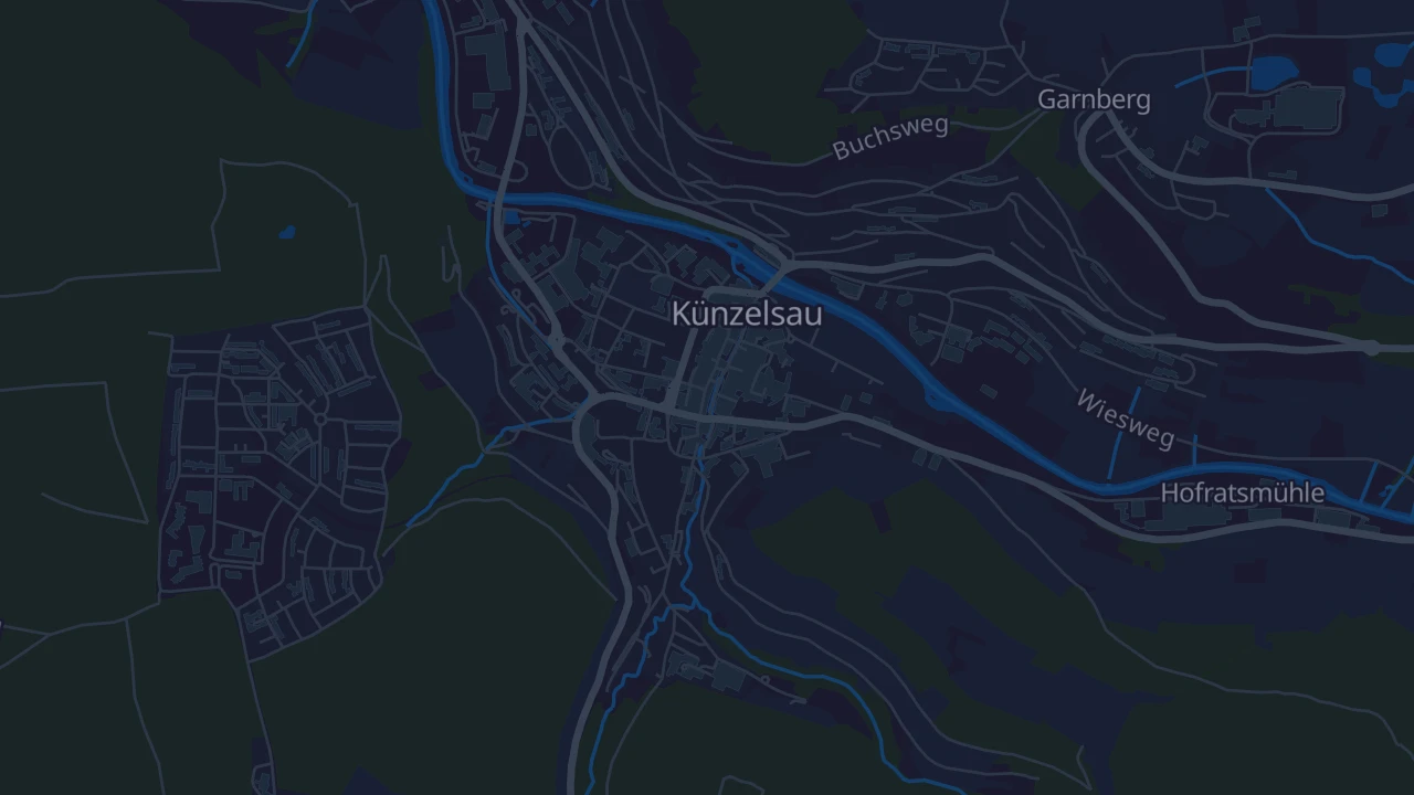 Karte von Künzelsau