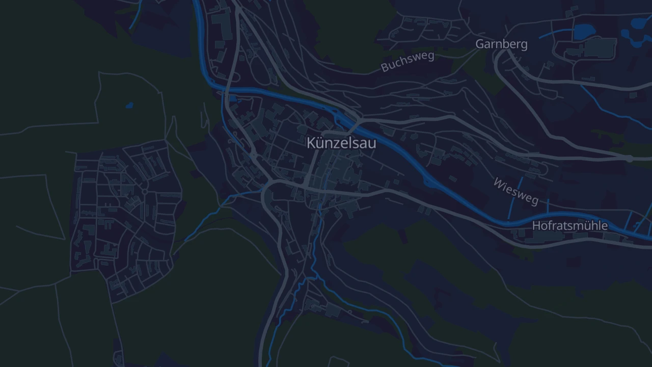 Karte von Künzelsau