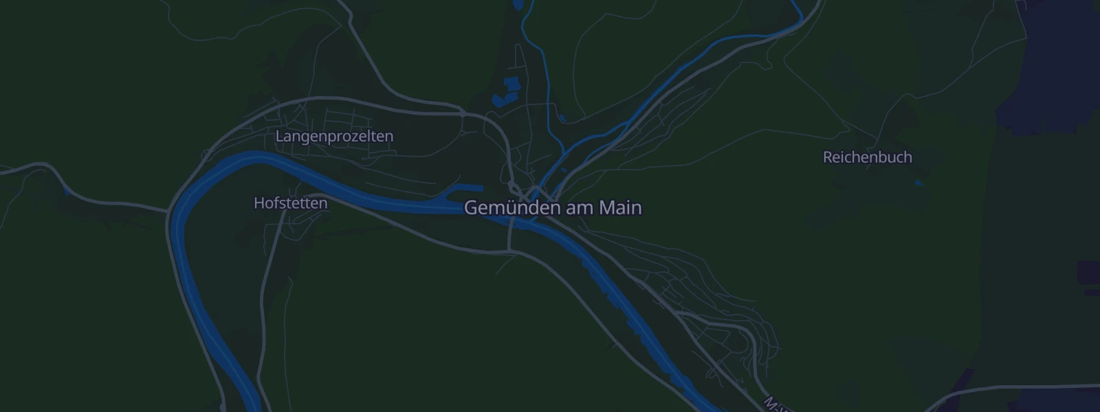 Karte von Gemünden am Main