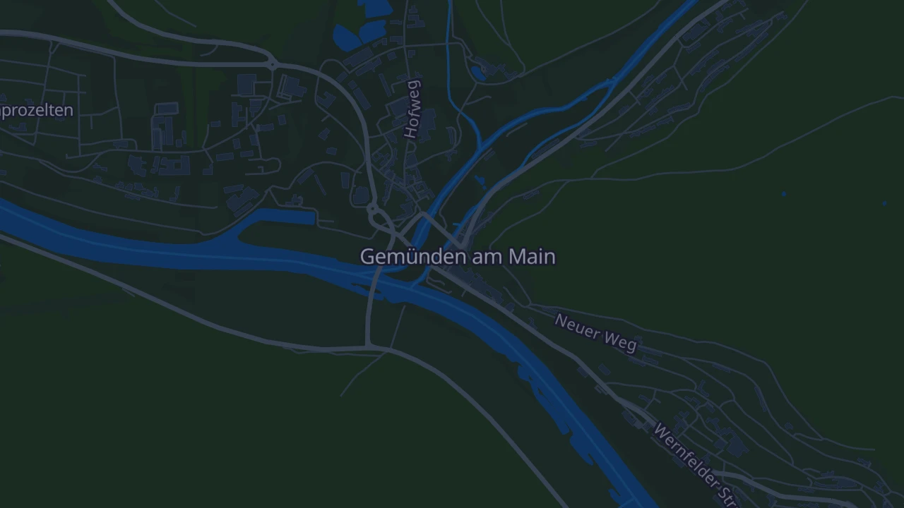 Karte von Gemünden am Main