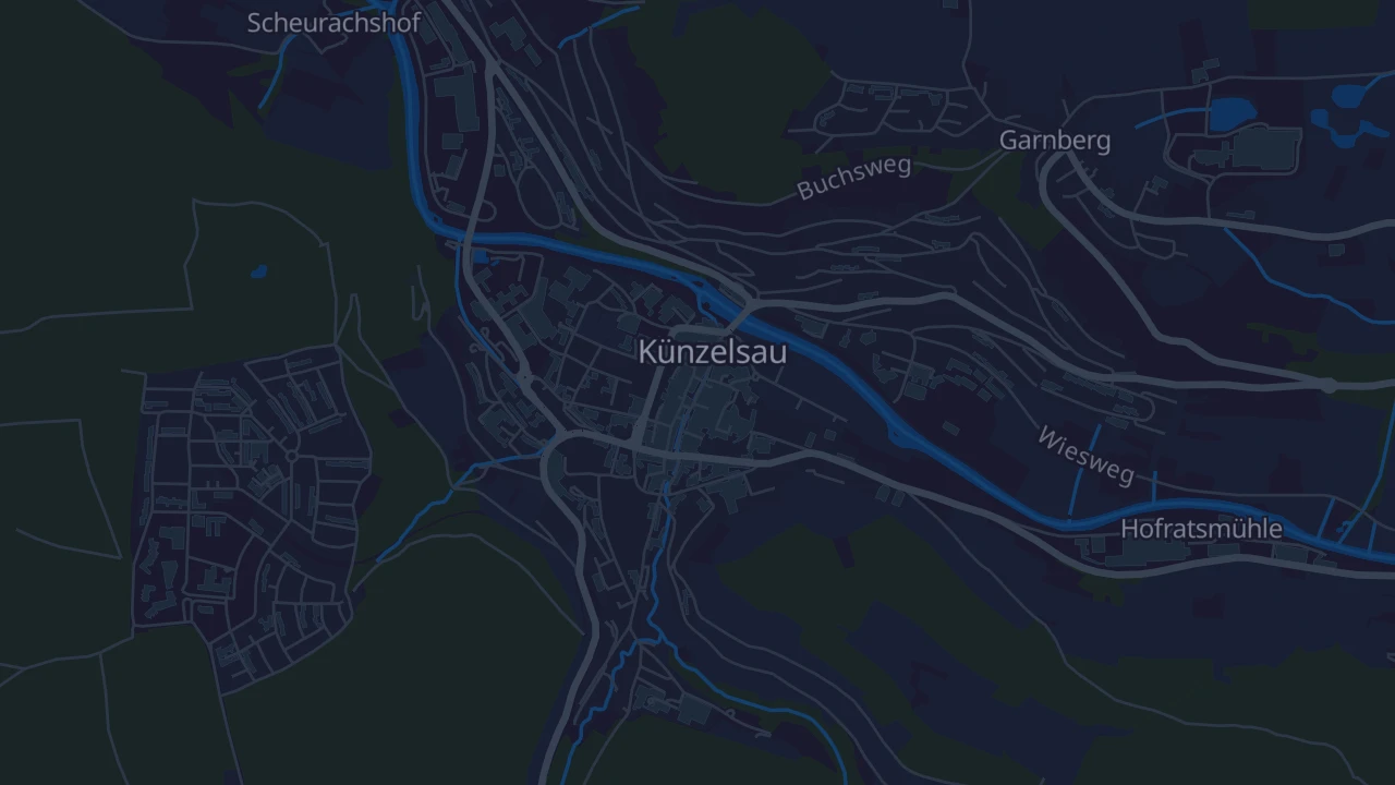 Karte von Künzelsau