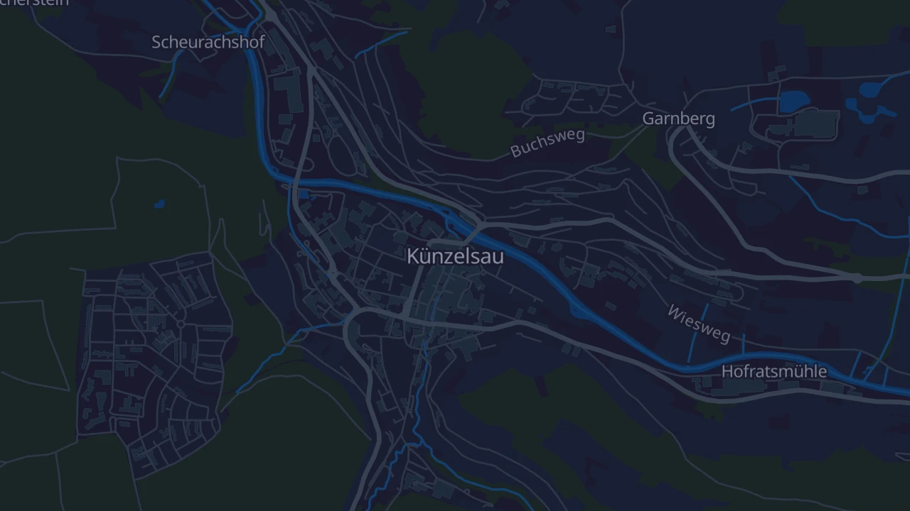 Karte von Künzelsau