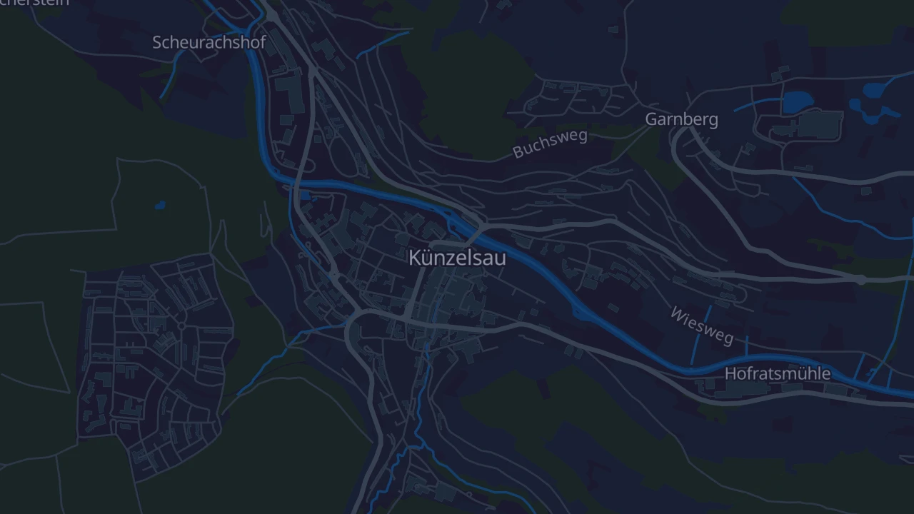 Karte von Künzelsau