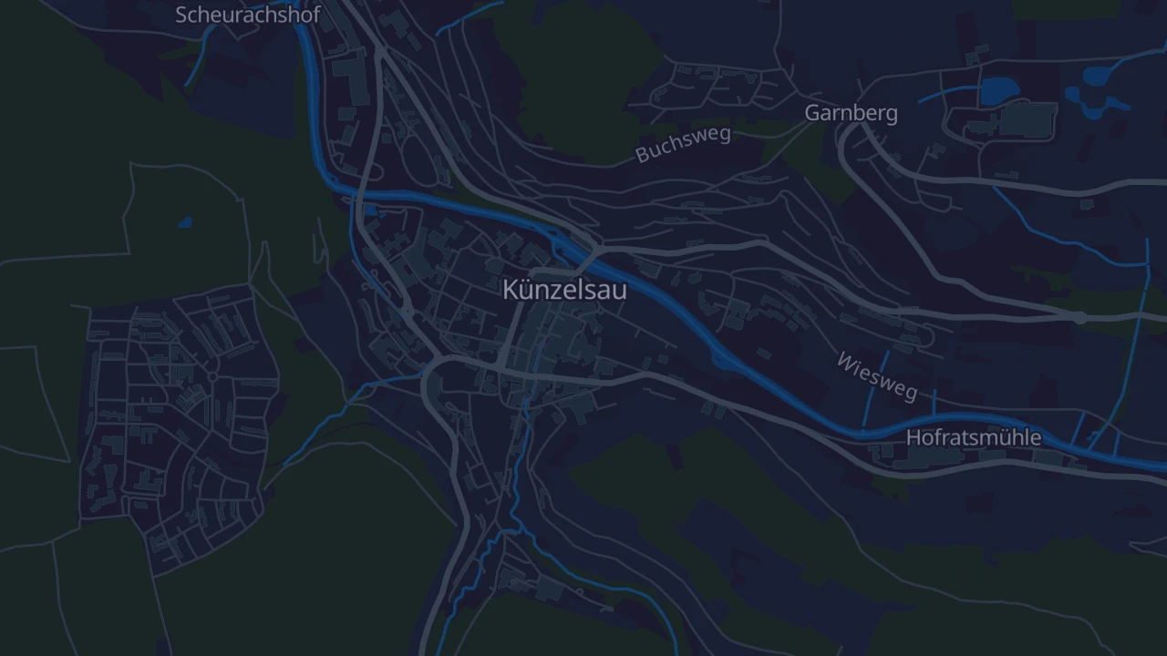 Karte von Künzelsau