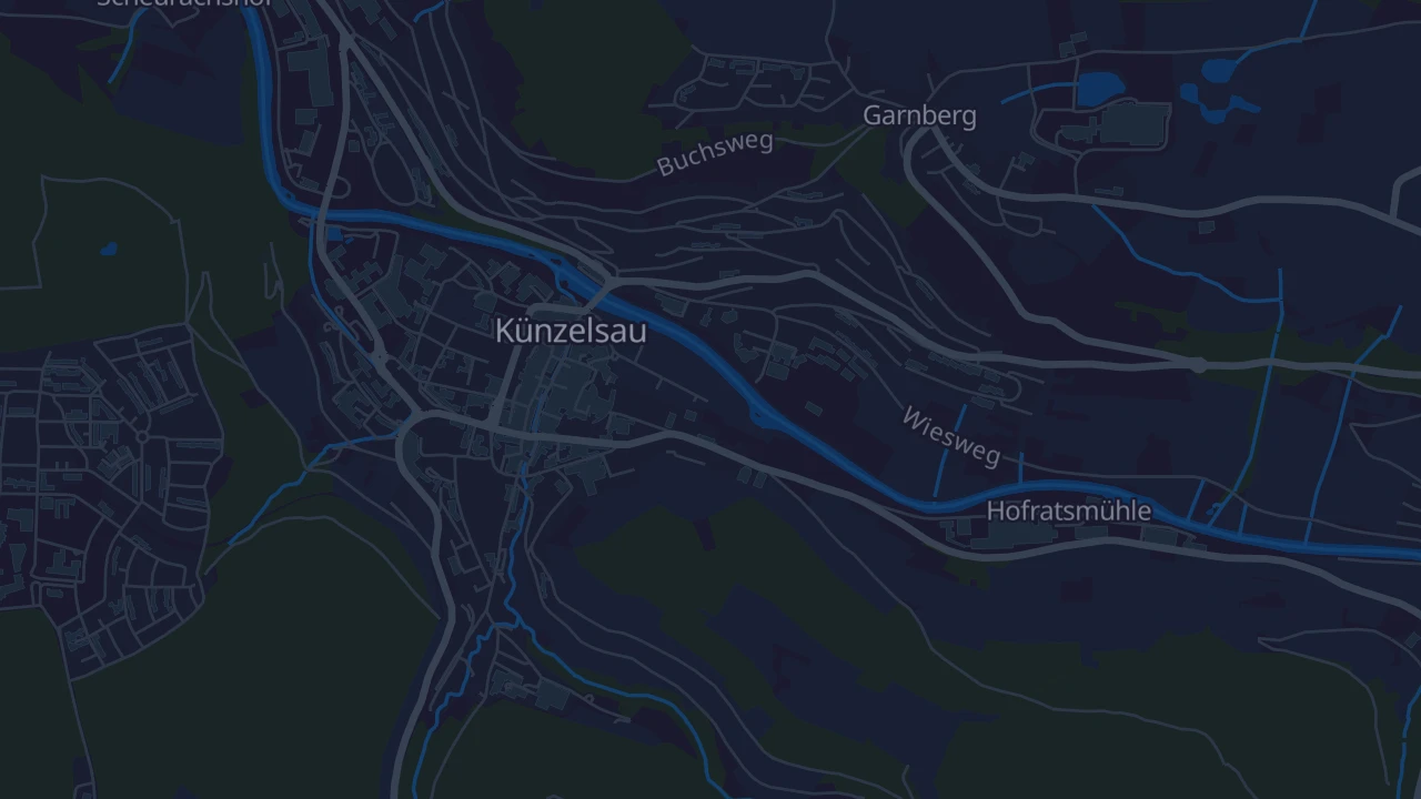 Karte von Künzelsau