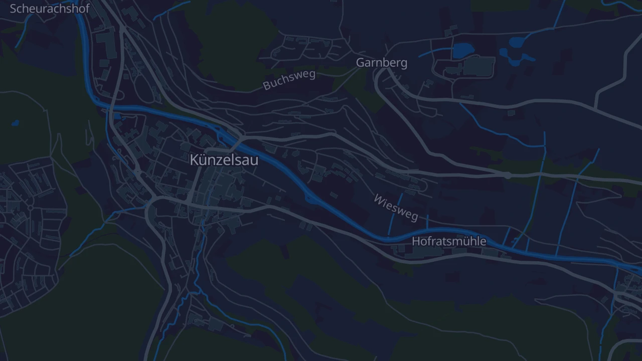 Karte von Künzelsau