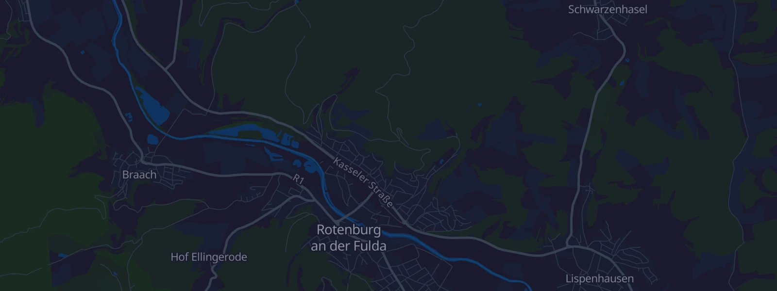 Karte von Rotenburg an der Fulda