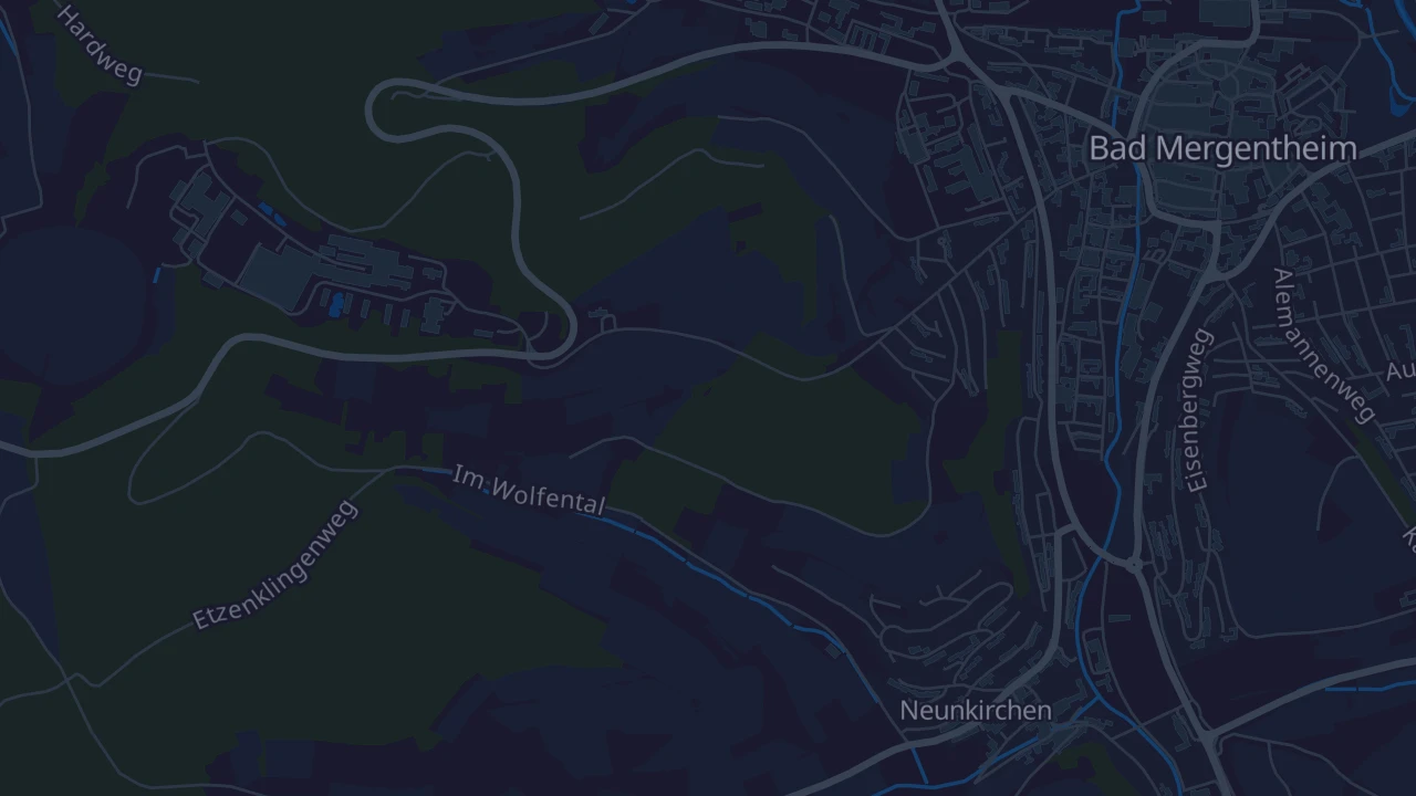 Karte von Bad Mergentheim
