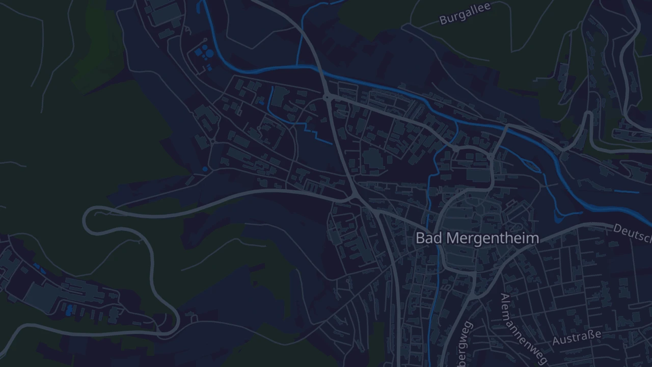 Karte von Bad Mergentheim