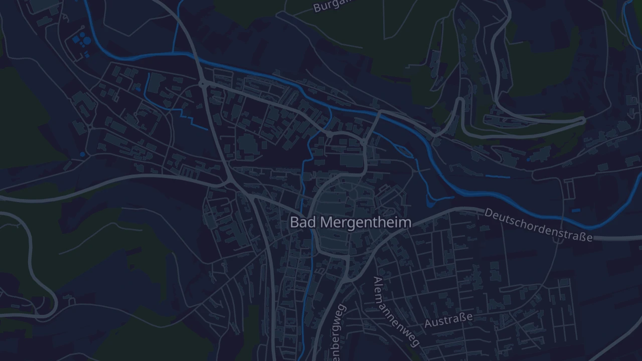 Karte von Bad Mergentheim