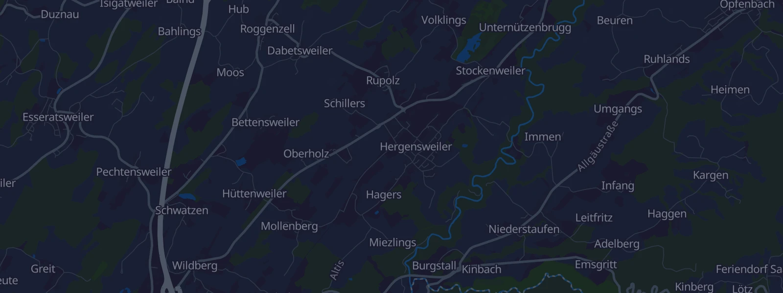 Karte von 88138 Hergensweiler