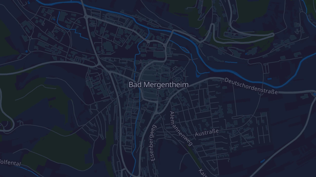 Karte von Bad Mergentheim