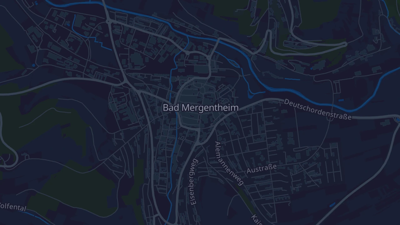 Karte von Bad Mergentheim