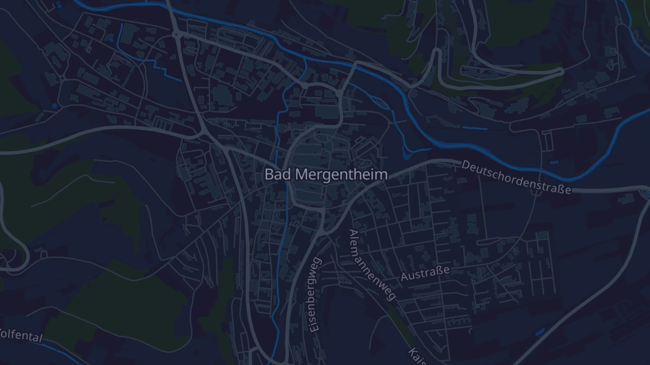 Karte von Bad Mergentheim