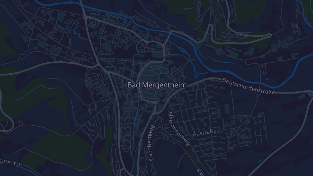 Karte von Bad Mergentheim