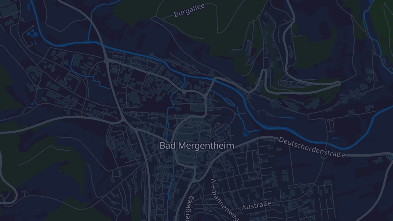 Karte von Bad Mergentheim