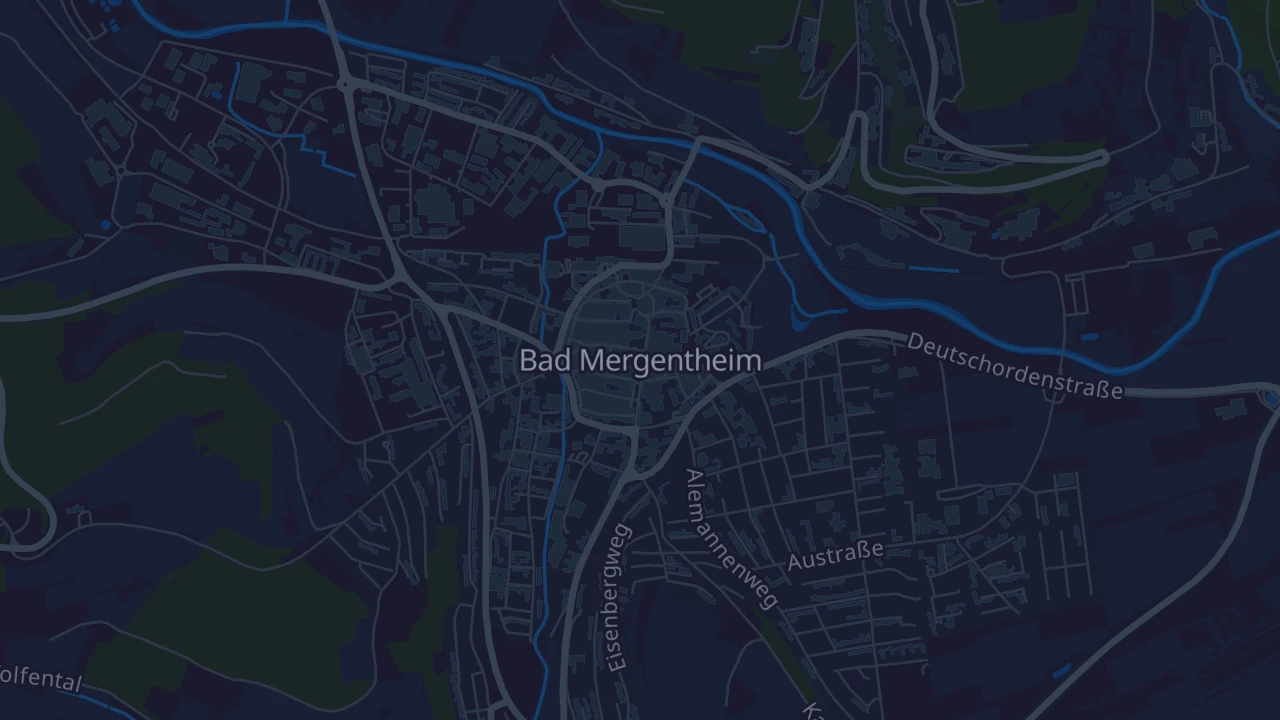 Karte von Bad Mergentheim