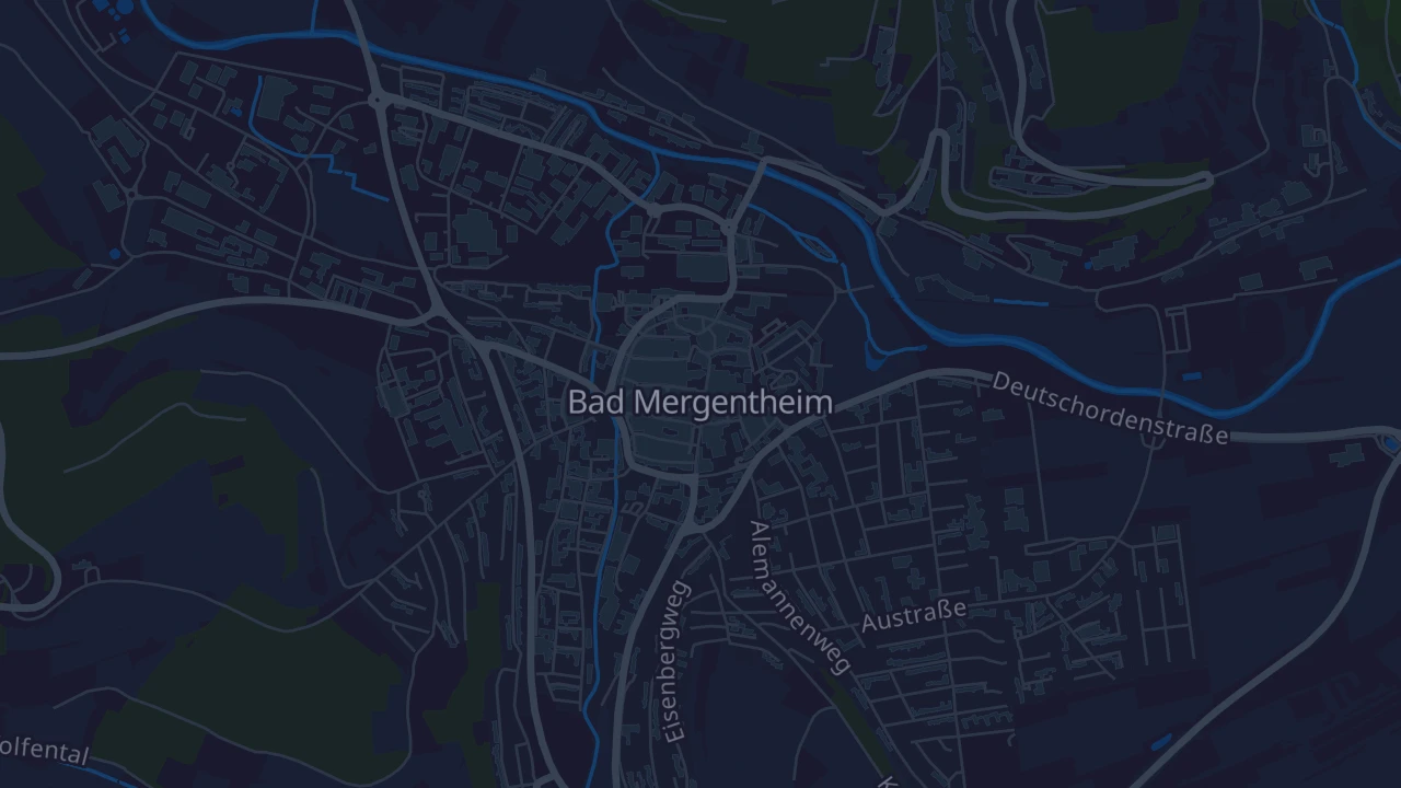 Karte von Bad Mergentheim