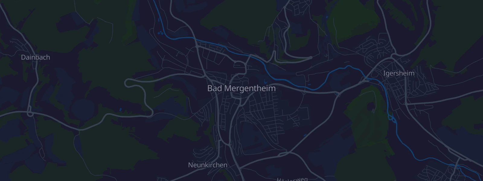 Karte von Bad Mergentheim