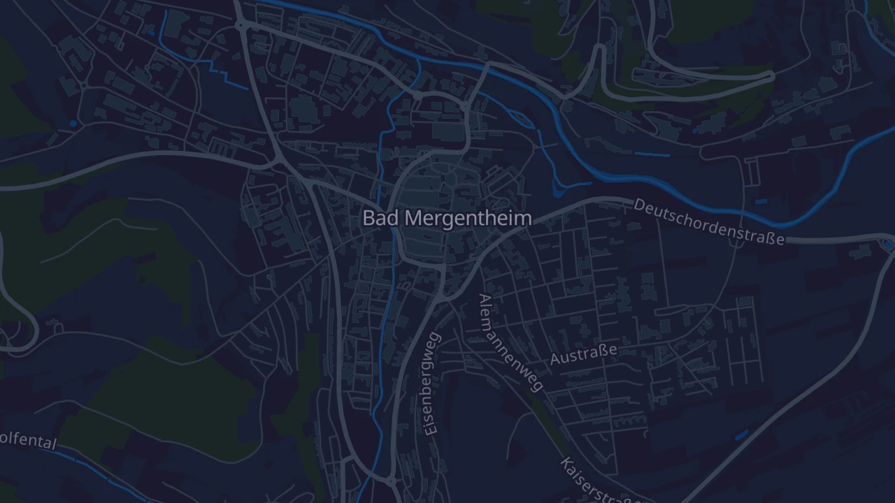 Karte von Bad Mergentheim
