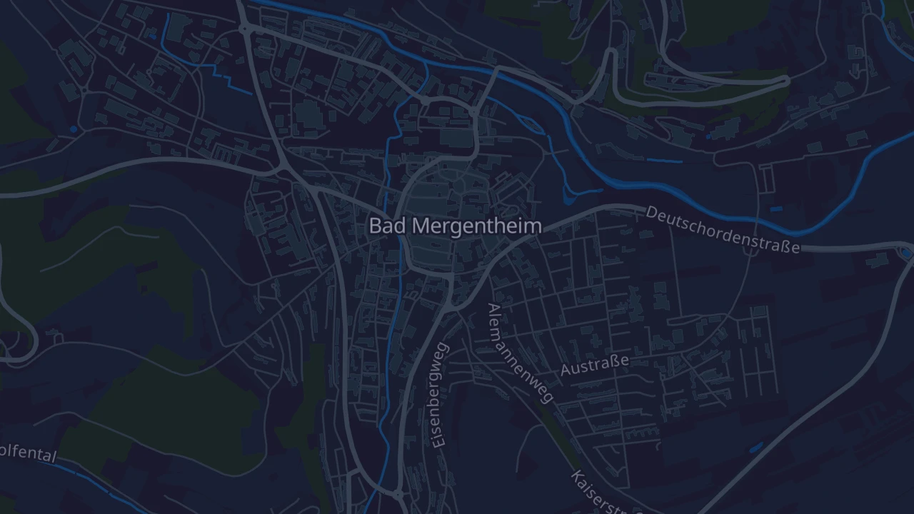 Karte von Bad Mergentheim