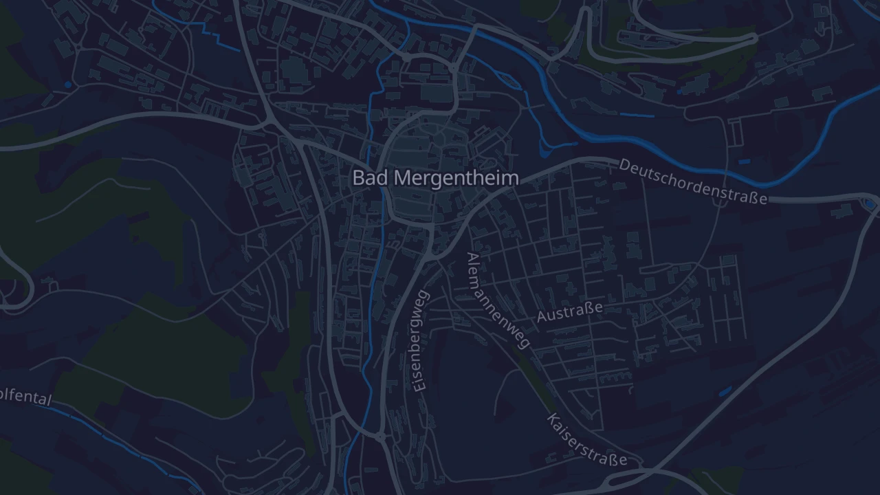 Karte von Bad Mergentheim