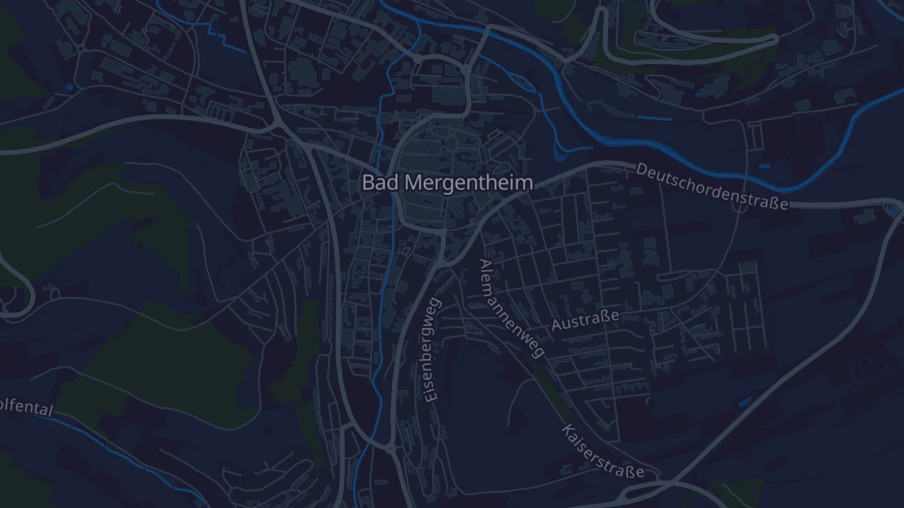 Karte von Bad Mergentheim