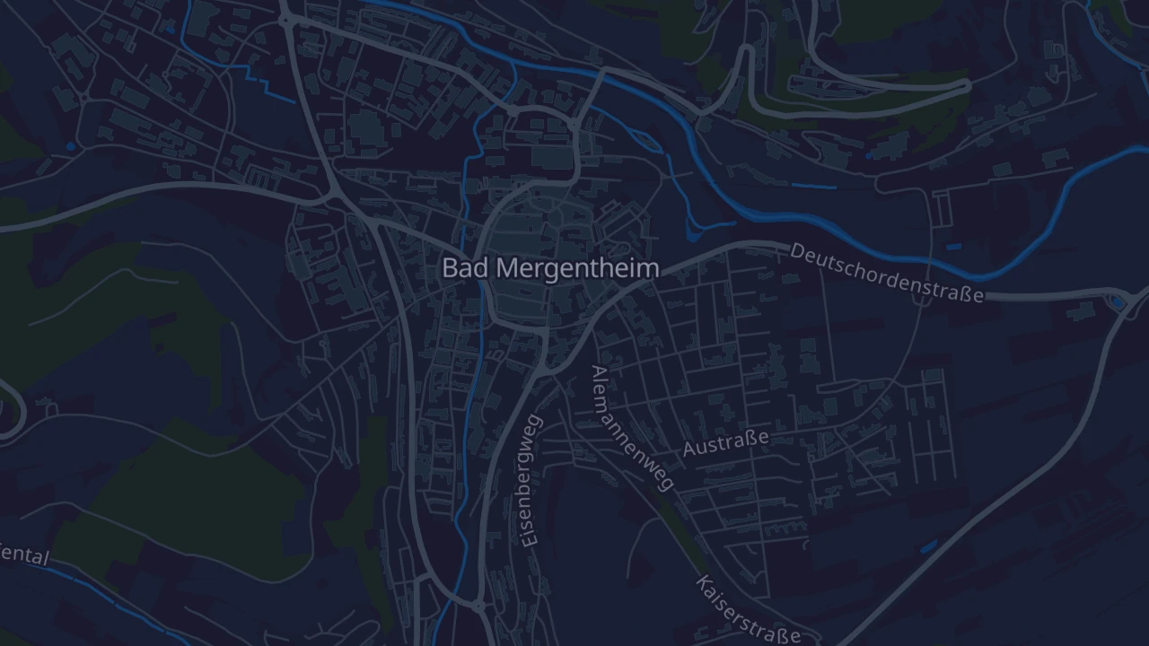 Karte von Bad Mergentheim