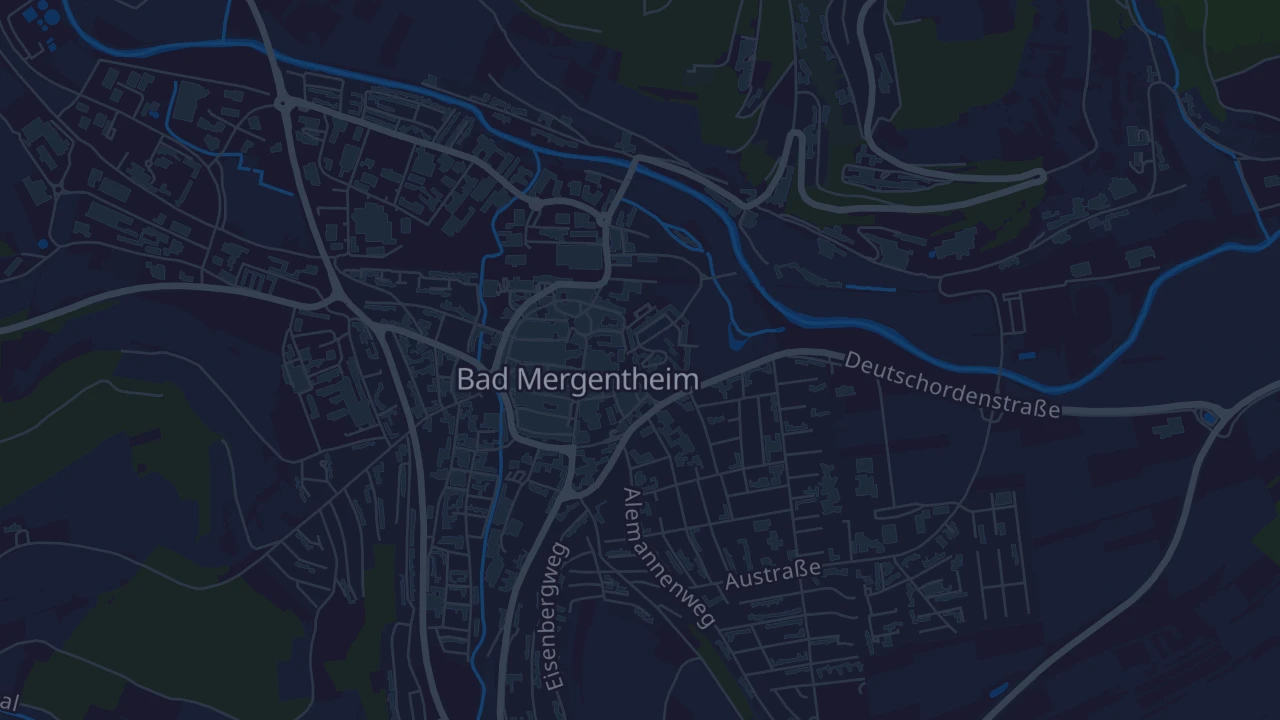 Karte von Bad Mergentheim